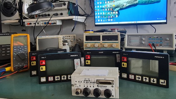 Potain kule vinç triyak ve visu ekran kartı tamiri